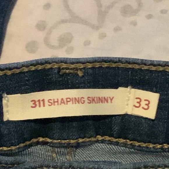 NWT Levi's 311 Skinny Shaping Denim Dark Blue Jeans Sz 33 x 30 - Picture 3 of 8